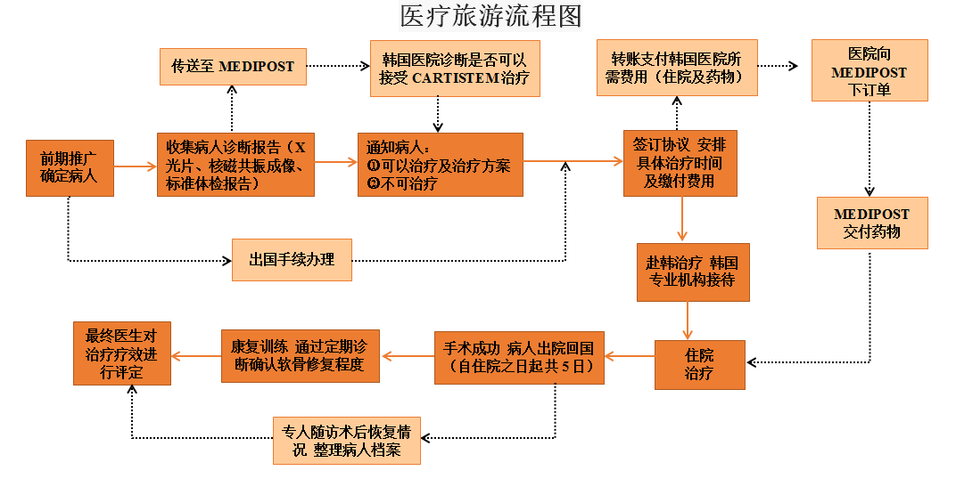 医疗旅游流程图